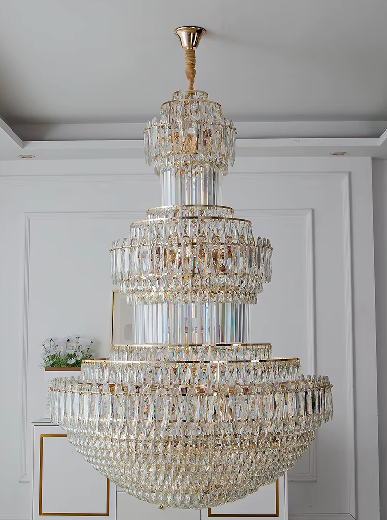 crystal chandelier perfect for spacious interiors