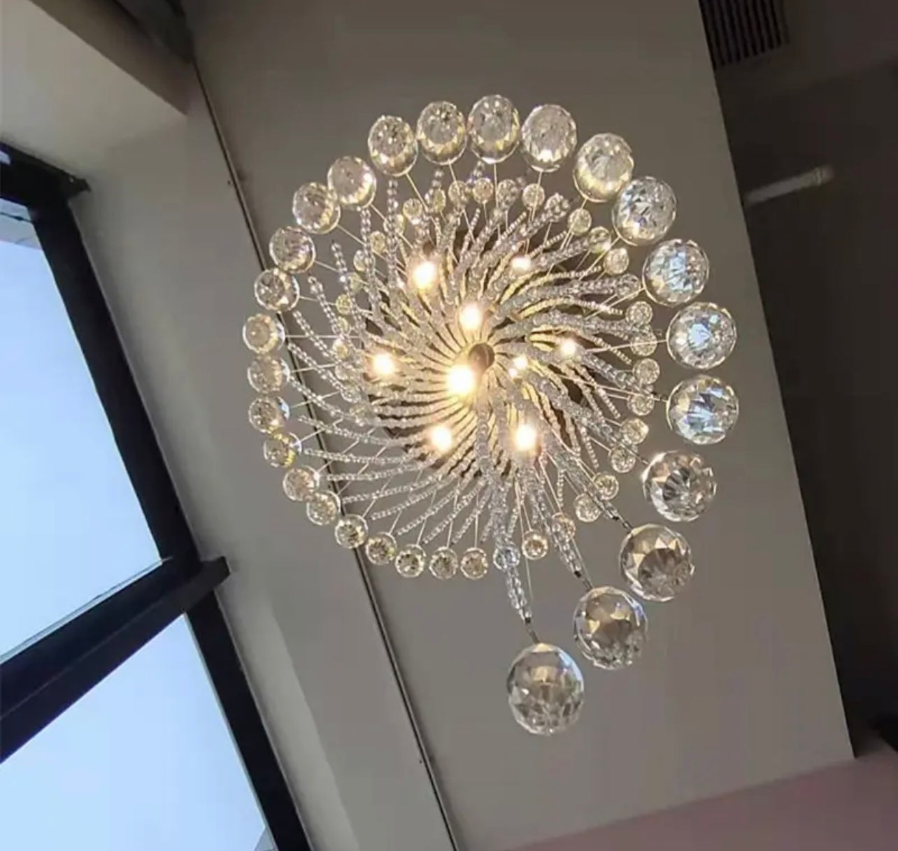 modern chandelier acrylic crystal light shades droplet ceiling pendant lampshade