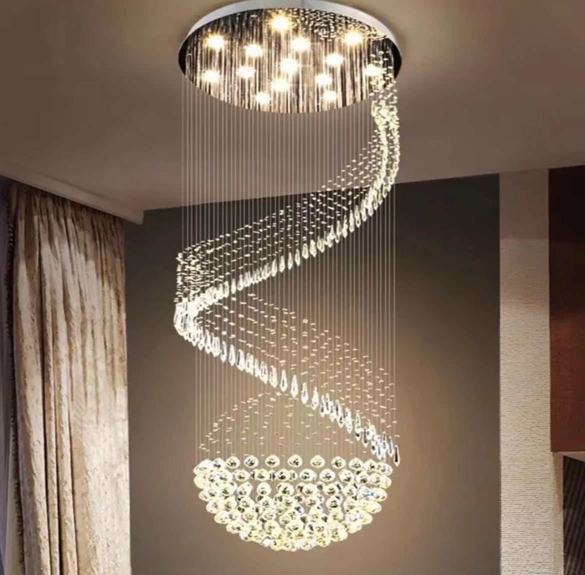 crystal ceiling lights for stairwell