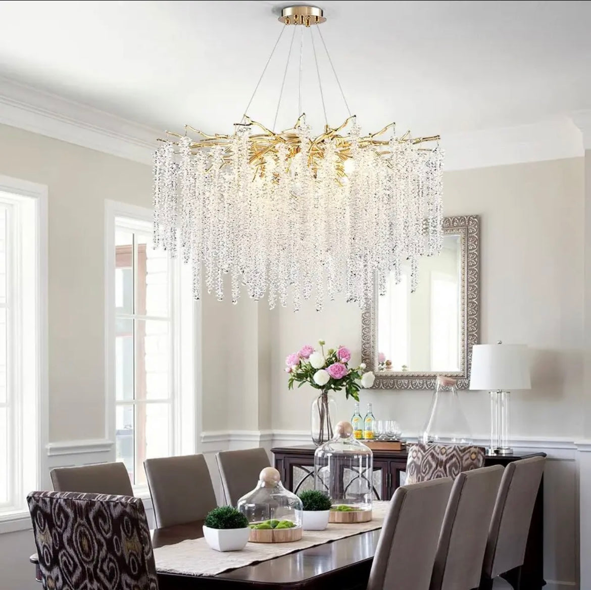 dining table Crystal Tree Branch Chandeliers