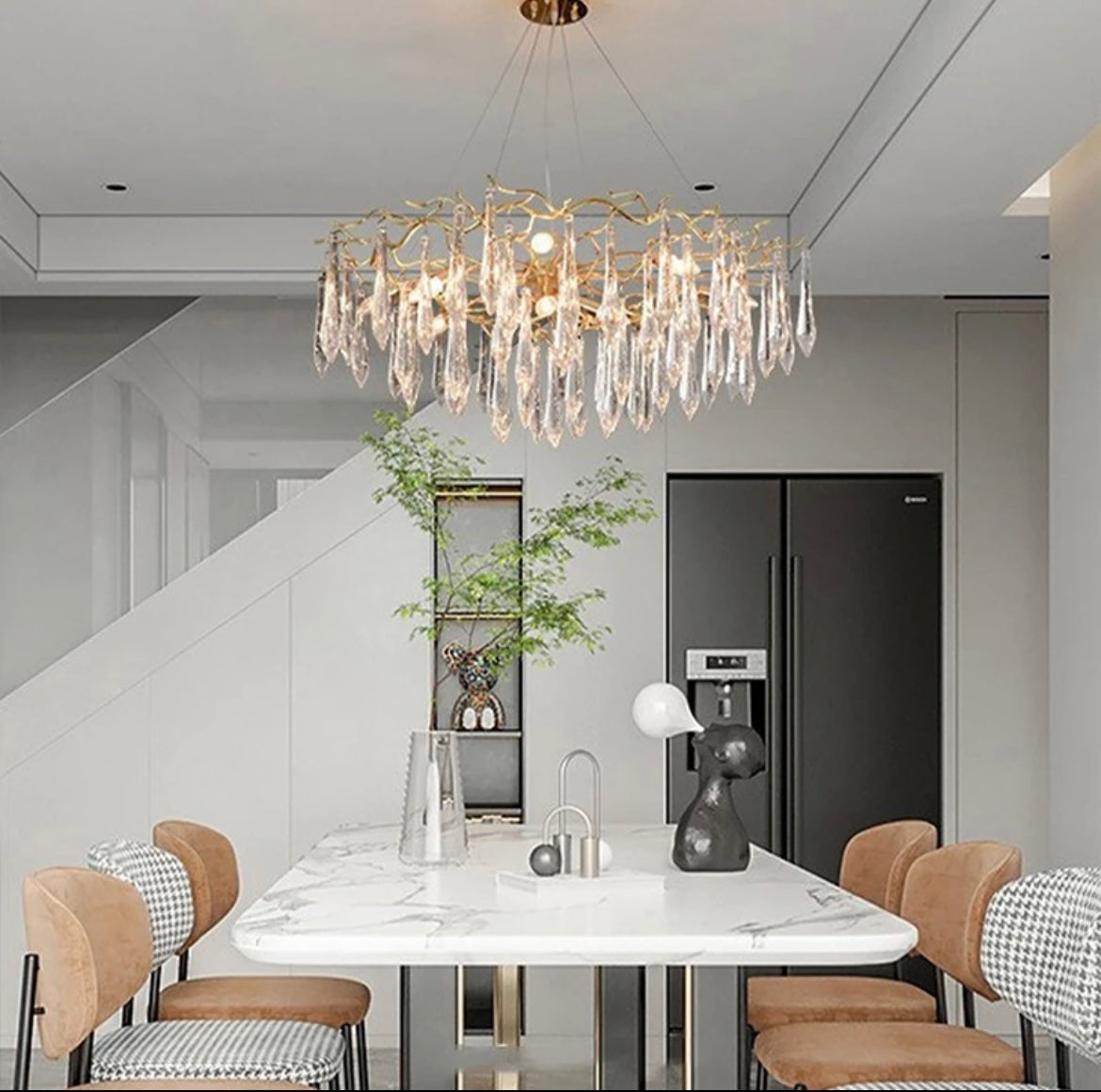 dining table Glass Drop Ceiling Chandelier