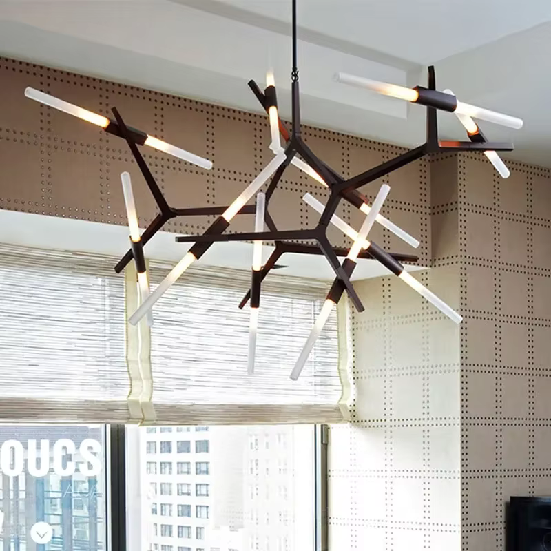 dining table ceiling black Branch Chandelier