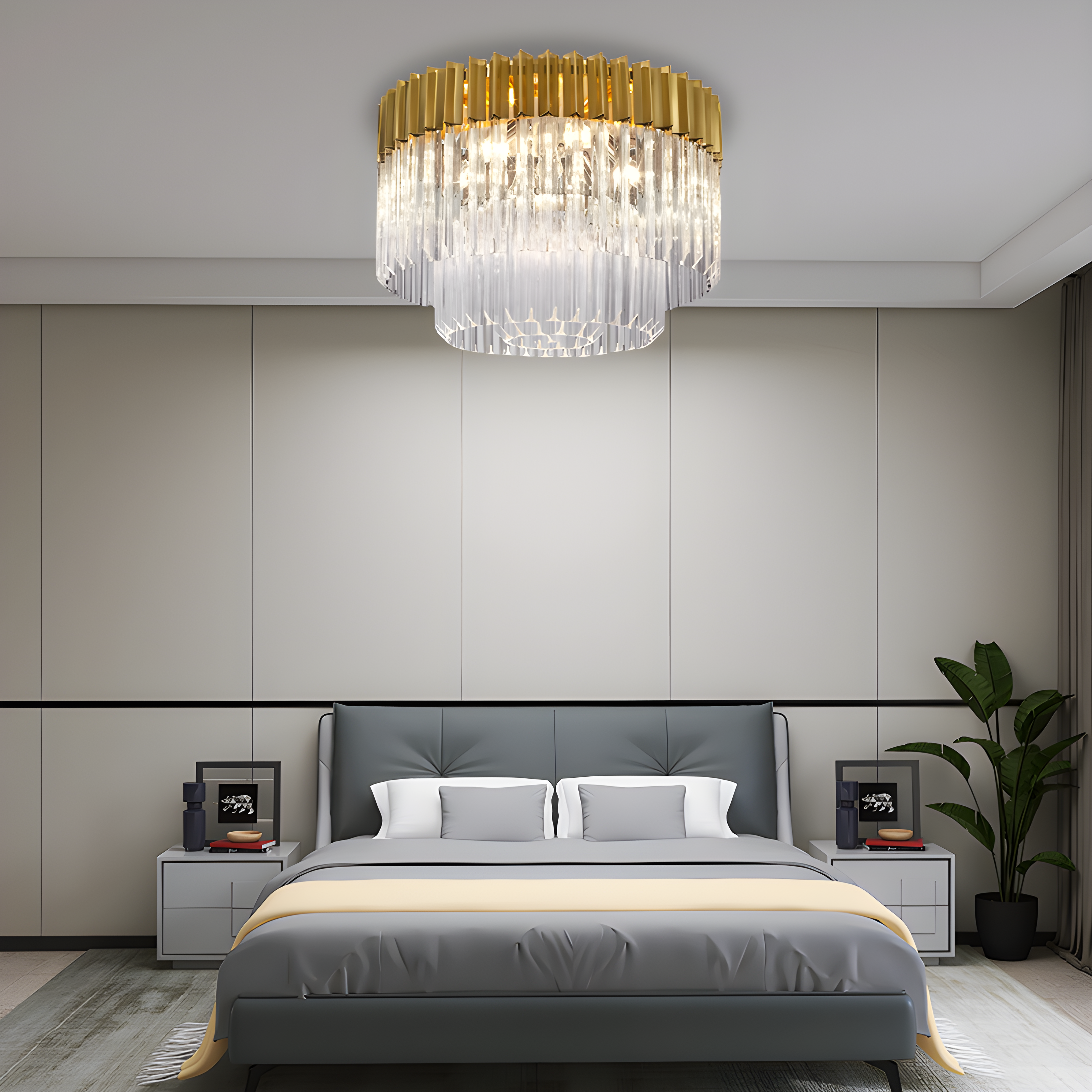 Modern Luxury Crystal LED Ceiling Light