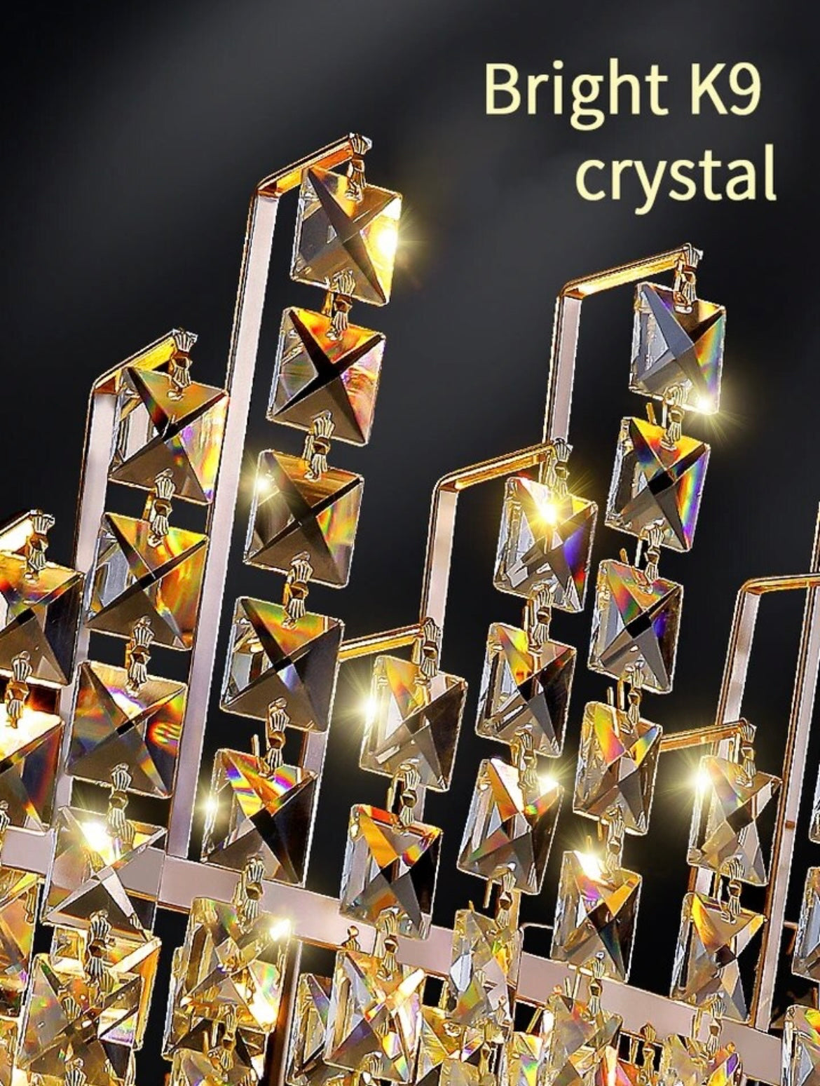 Elegant K9 crystal chandelier available at Light Trend