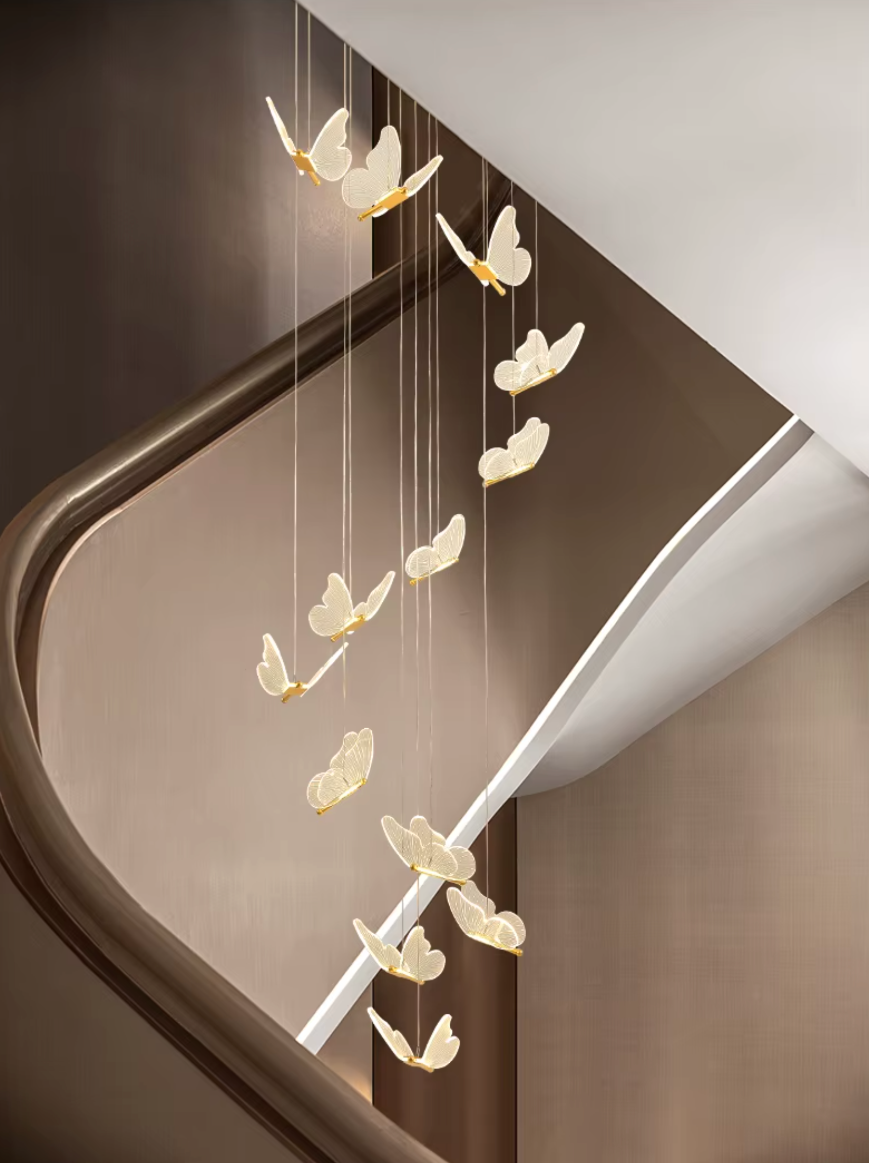 French romantic butterfly chandelier with elegant design