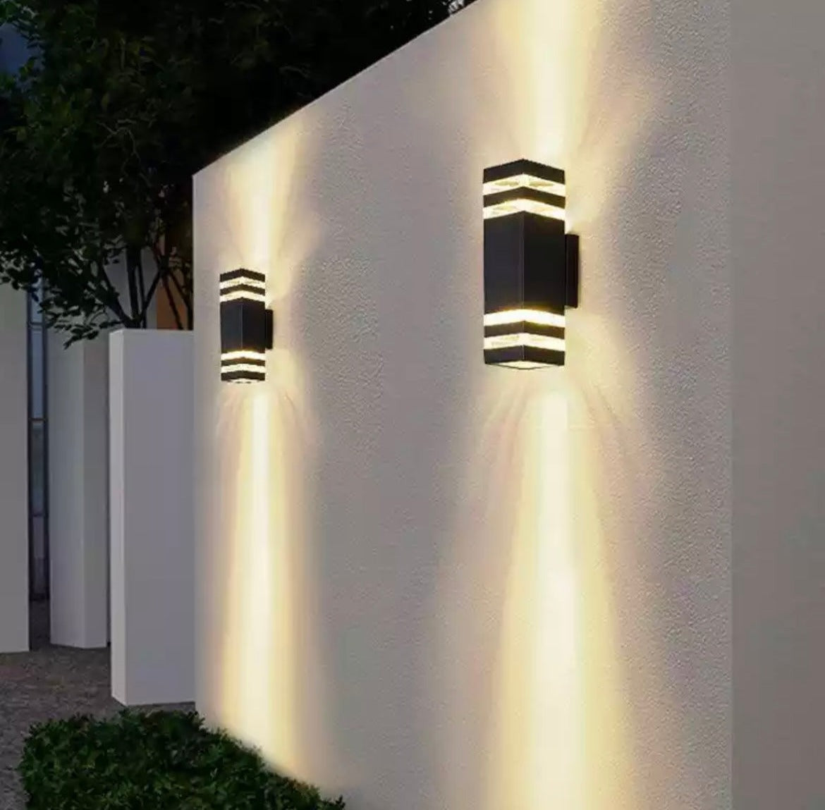Aluminium Waterproof Outdoor Double Head Wall Light