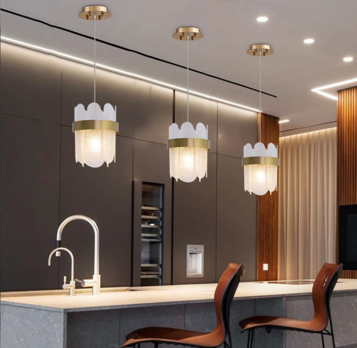 Glass Modern Pendant Kitchen Light