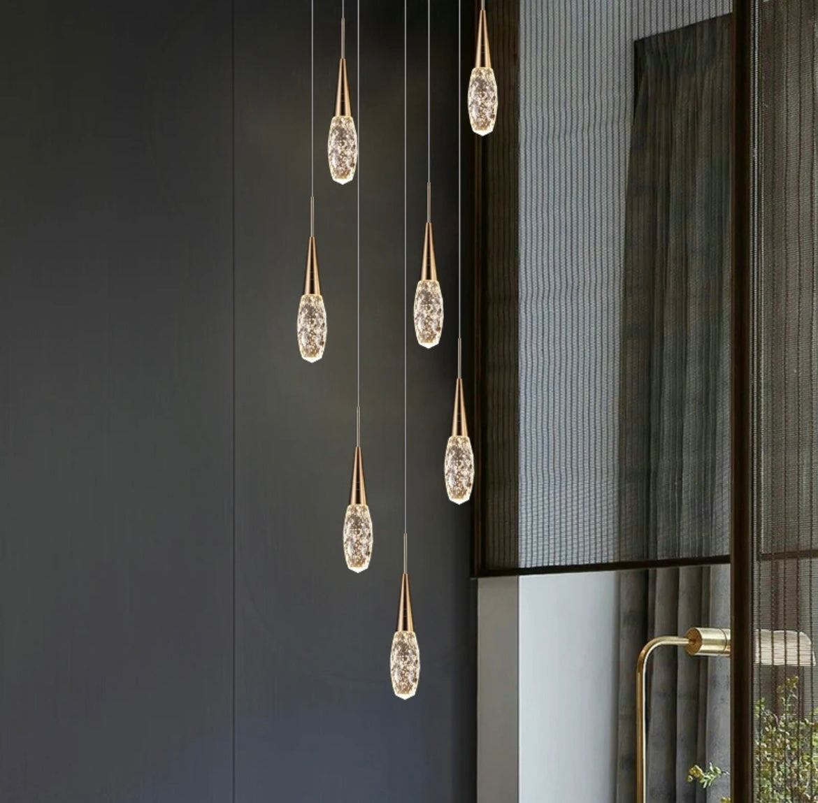Nordic Modern Home Pendant Luxury Crystal Chandelier