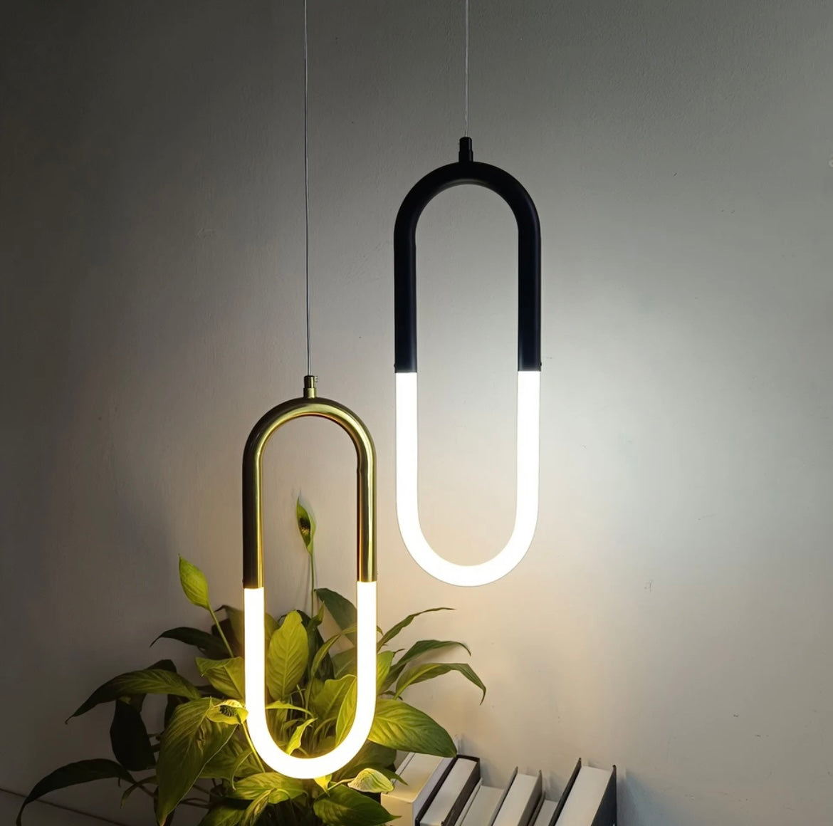 Brass head Nordic bedside Long-line hanging lamp