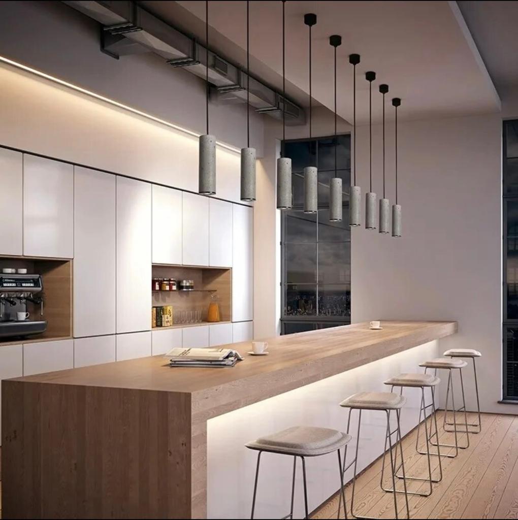 kitchen Concrete Pendant Hang Down Light