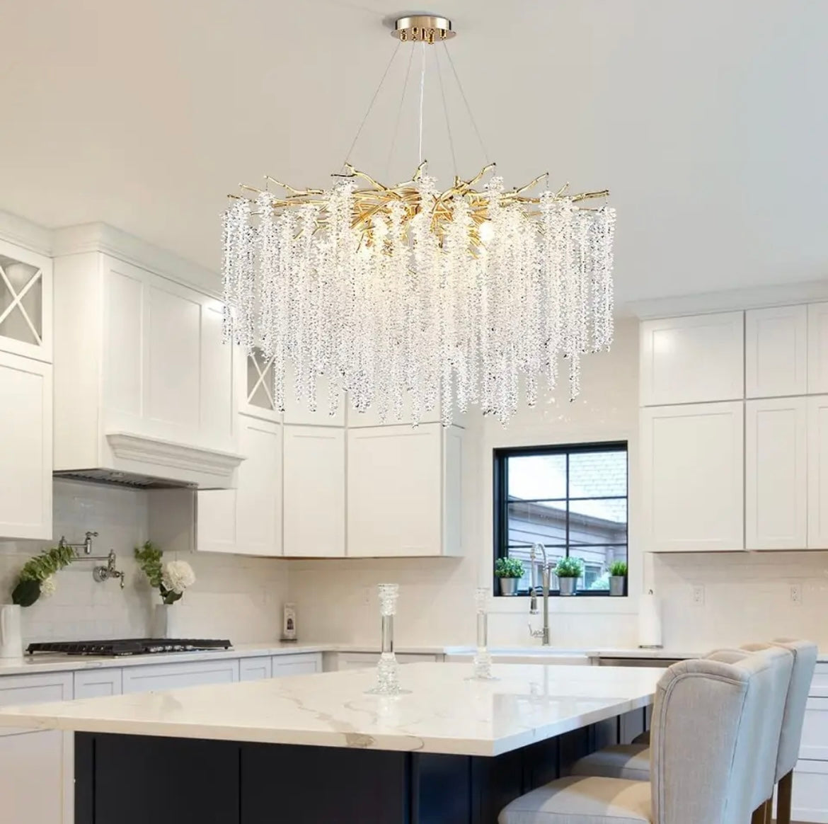 kitchen Crystal Tree Branch Chandeliers