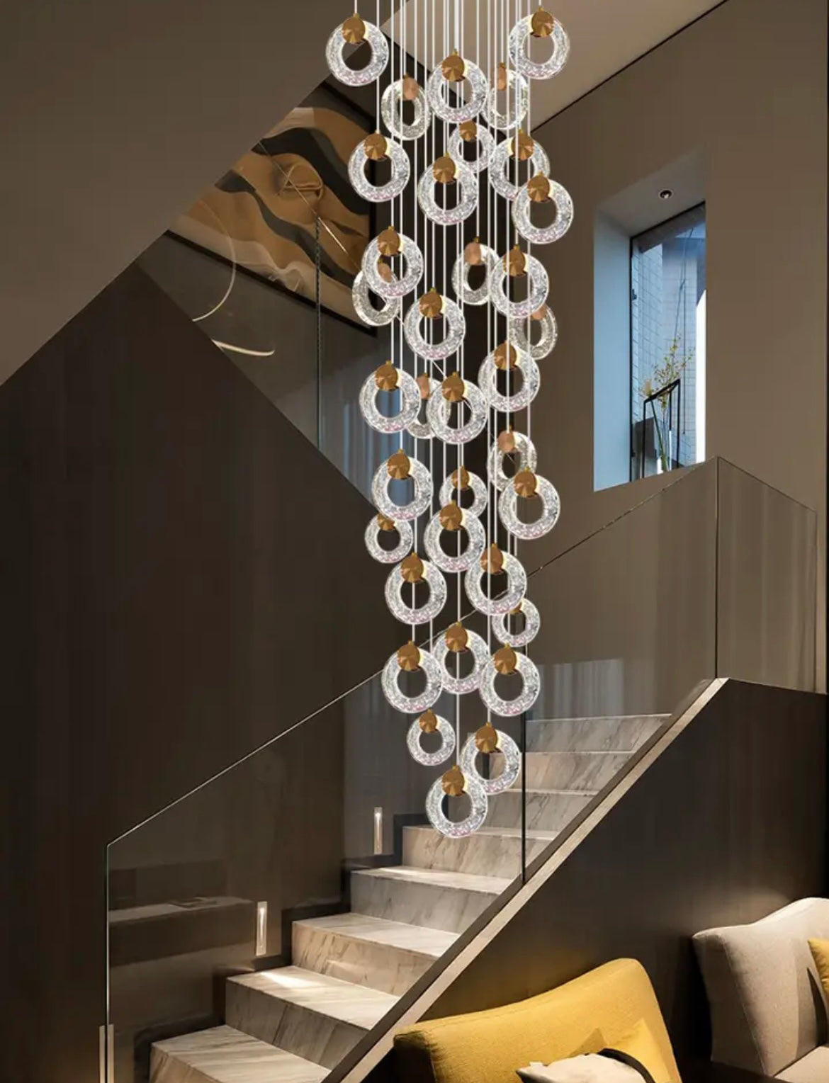 large modern pendant chandelier