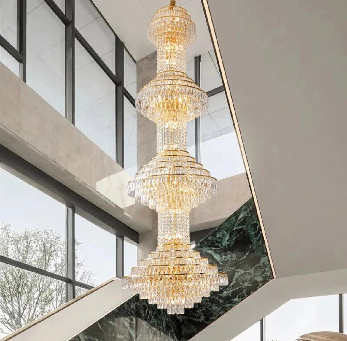 long chandeliers for staircases