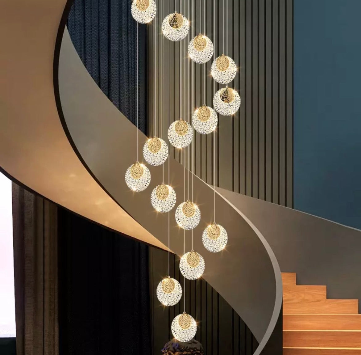 long lights for staircase