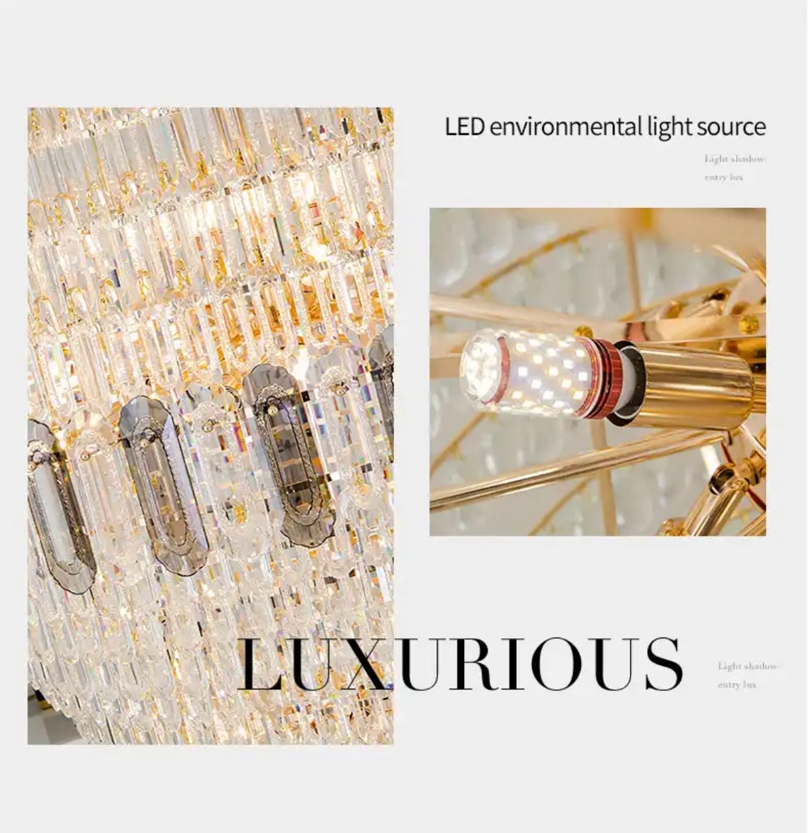 luxurious chandeliers