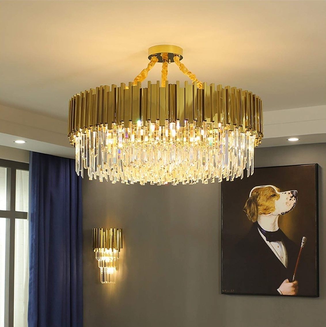 Gold Luxury Crystal Chandelier
