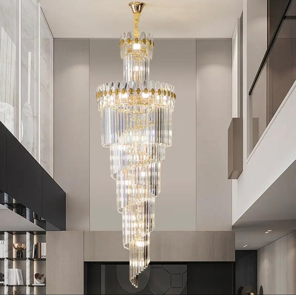 crystal and gold modern crystal chandelier