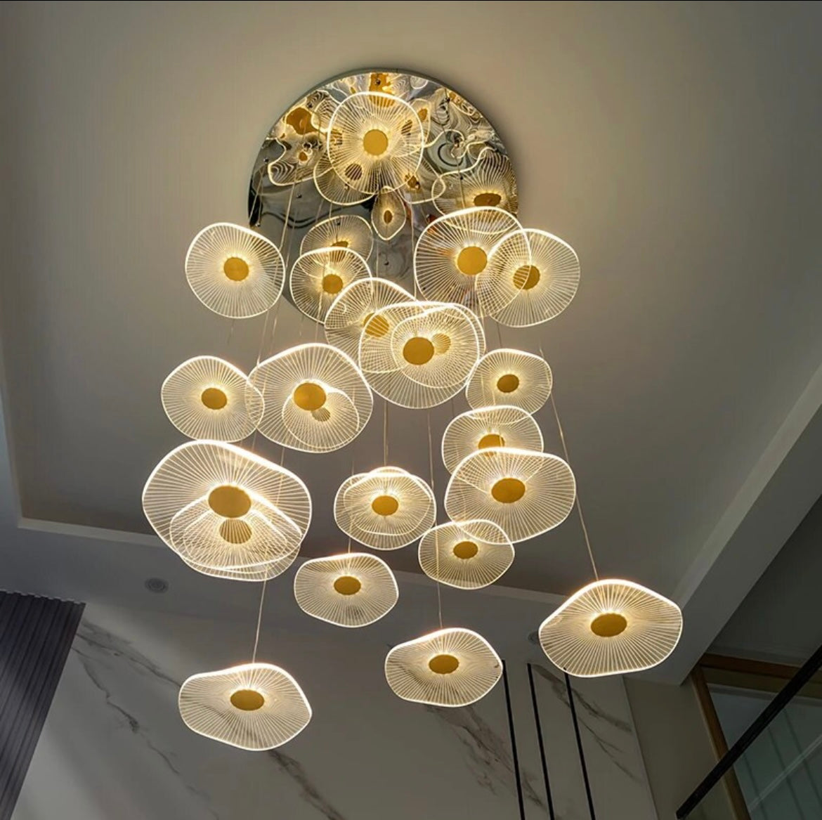 poppy chandelier for staircases