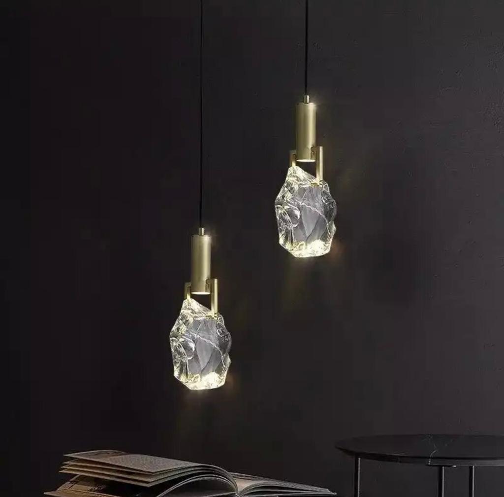 stylish Modern Stone Crystal Pendant Lamp