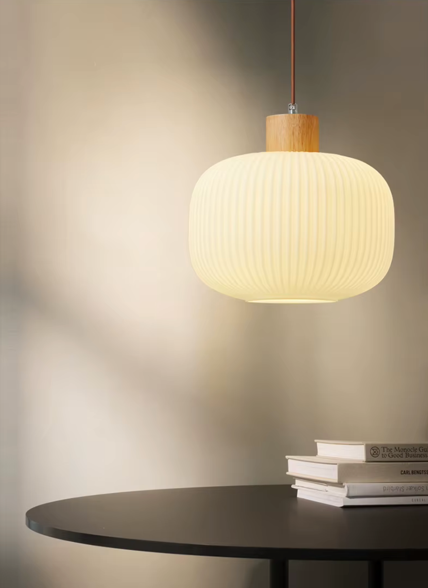 large pendant light white glass